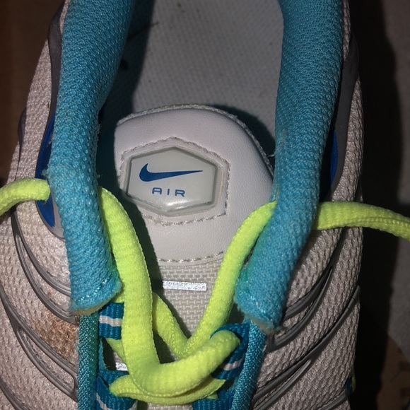 Lime Green and Blue Nike Air Max - Picture 12 of 14